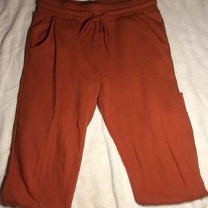 Orange joggers